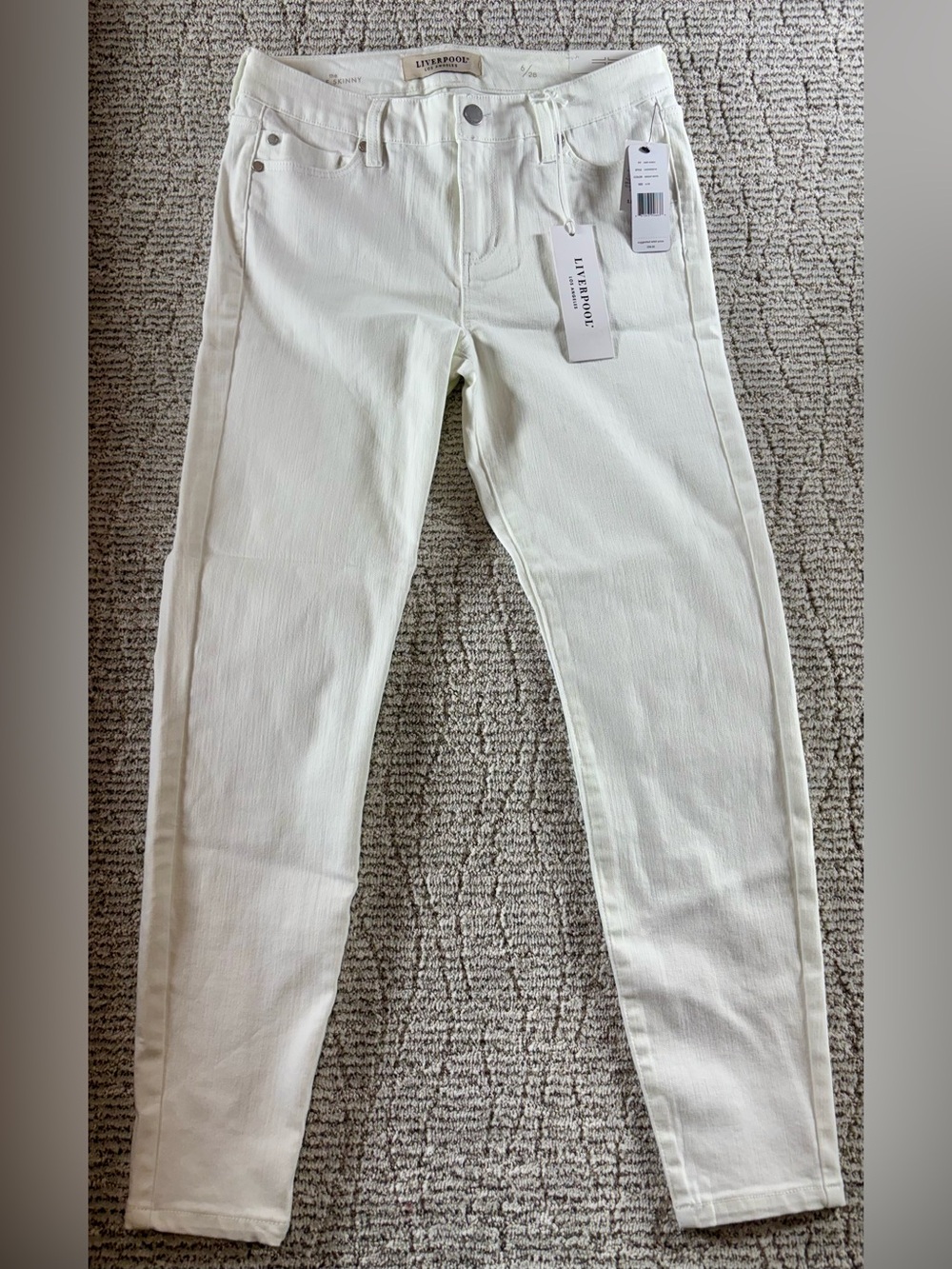 NWT Liverpool Women’s Size 6/28 Bright White Ankle Skinny Jeans